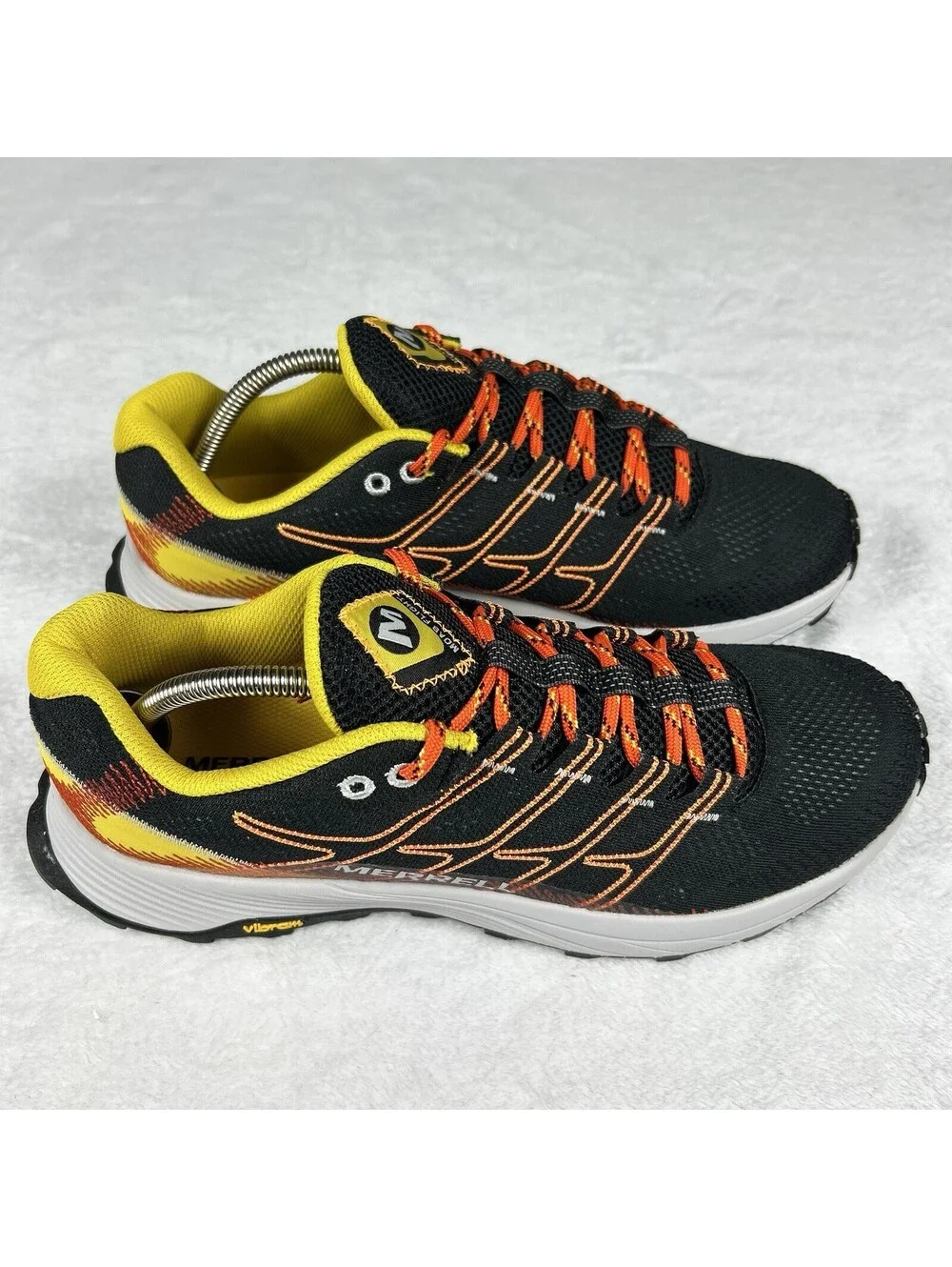 Merrell Moab Flight Trail Running Shoes Mens Size 10.5 Black/Sulphur J067531 New